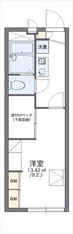 レオパレスR&A(1K/2階)の間取り写真