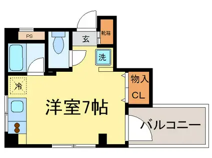 第5三信ビル(ワンルーム/6階)の間取り写真