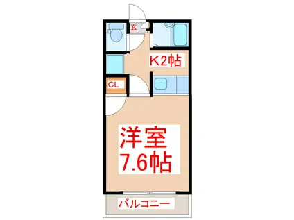 ヴィクトワール壱番館(1K/1階)の間取り写真