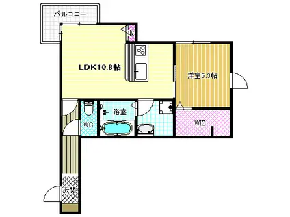 ウィキペディア(1LDK/1階)の間取り写真