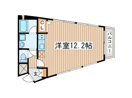 POTTERIE(ワンルーム/4階)の間取り写真