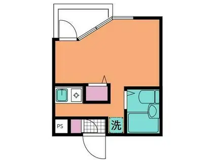 スカイコート日吉第2(ワンルーム/4階)の間取り写真