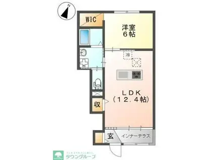 ミラドール・I(1LDK/1階)の間取り写真