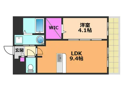 フェア・ソレイユ(1LDK/3階)の間取り写真