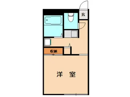 レオパレス1(1K/2階)の間取り写真