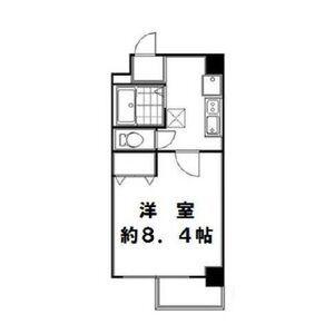 CITYSPIRE烏丸御池(1K/4階)の間取り写真