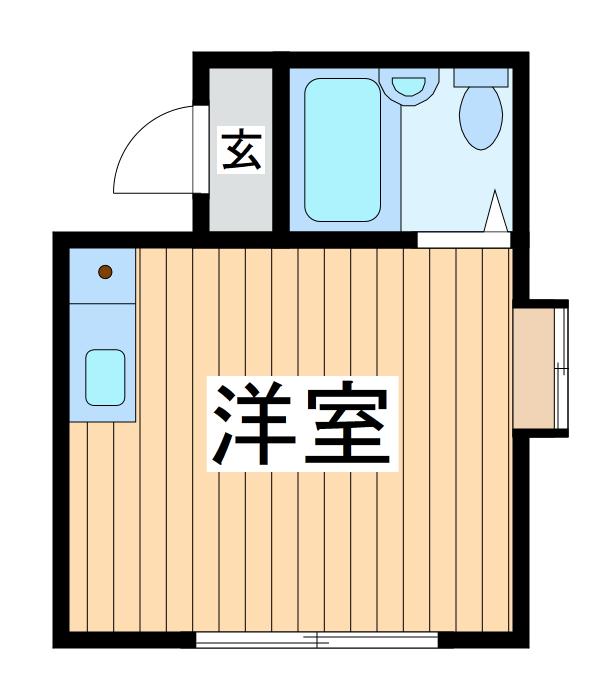 メゾン府中(ワンルーム/1階)の間取り写真