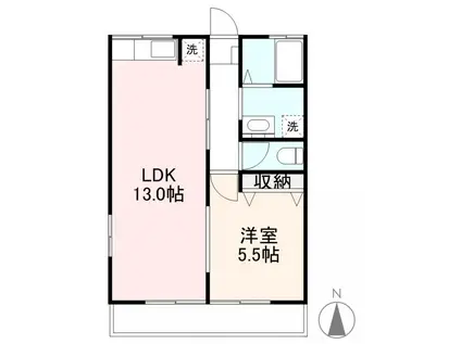 ハオスべレンドゥ(1LDK/1階)の間取り写真