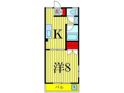 メゾン・エスポワール(1K/3階)の間取り写真