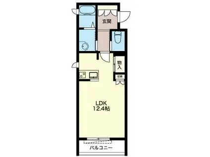 TOYOTAMA COUNTY(ワンルーム/2階)の間取り写真