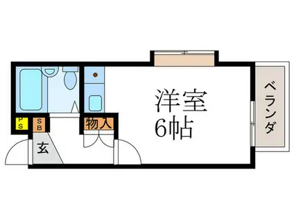 メゾンヴェール(ワンルーム/1階)の間取り写真