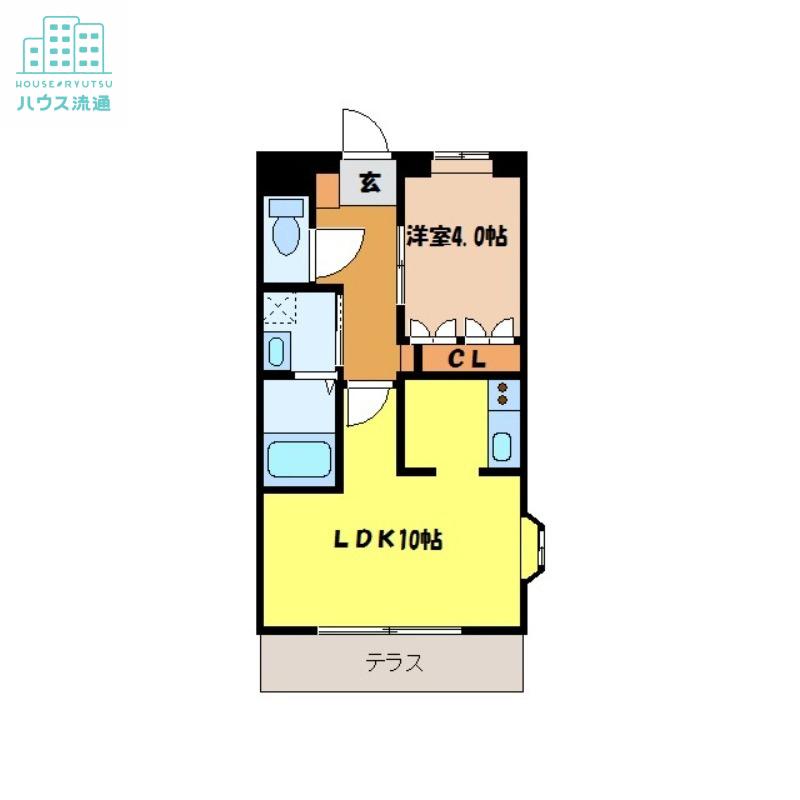ロイヤルメゾン(1LDK/1階)の間取り写真