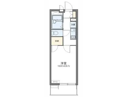 レオパレスブランシェ(1K/1階)の間取り写真