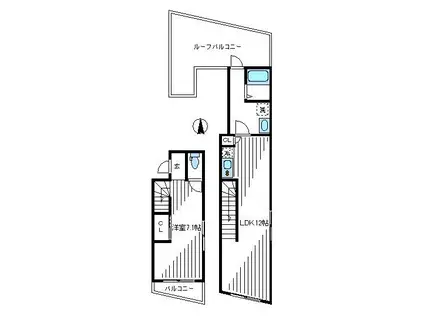 MT高円寺(1LDK/4階)の間取り写真