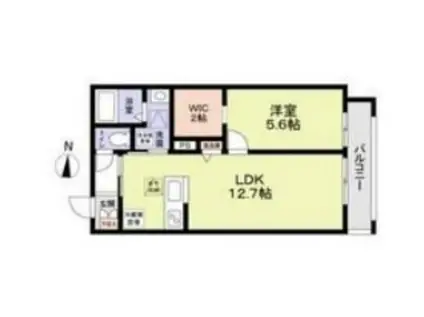 西東京市保谷町1丁目計画(1LDK/2階)の間取り写真