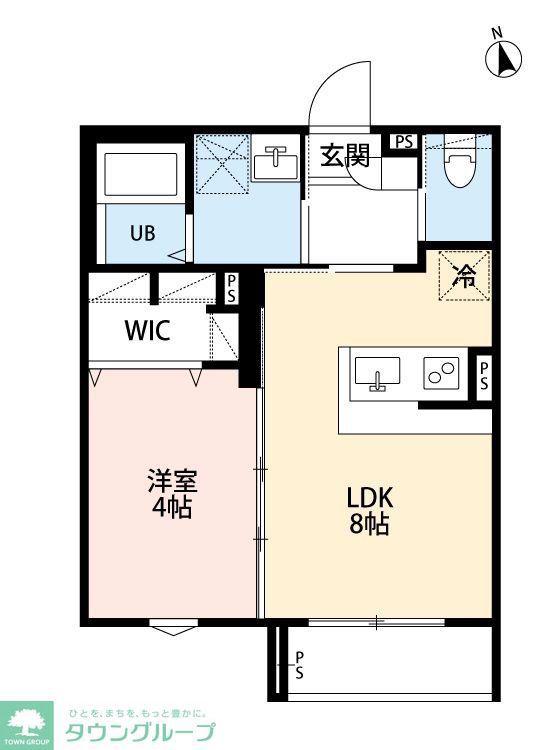 ROBOT HOME 蕨III(1LDK/3階)の間取り写真