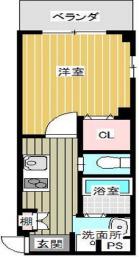 みおつくし小路 (1K/9階)の間取り写真