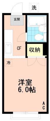 ドエルみずき(1K/1階)の間取り写真