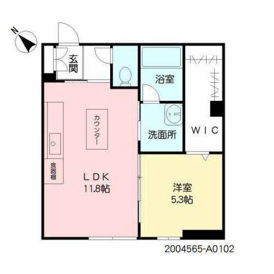 シャーメゾンFIERTE(1LDK/1階)の間取り写真