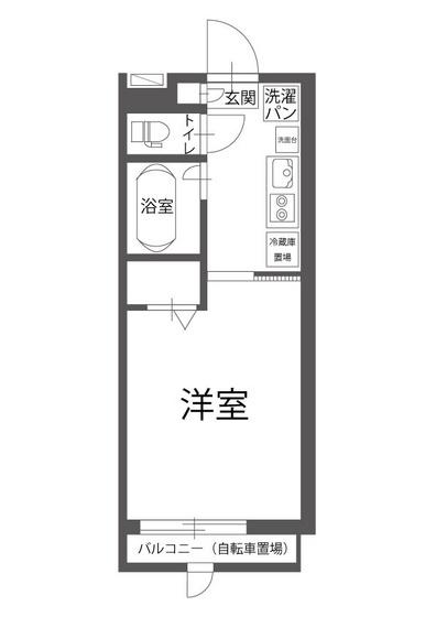 ウェーブレジデンス島田本町(1K/1階)の間取り写真