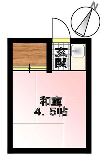 南大塚コーポ(ワンルーム/2階)の間取り写真