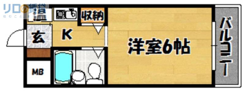 HR下新庄(ワンルーム/5階)の間取り写真