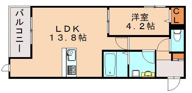 グランメゾン春日(1LDK/2階)の間取り写真