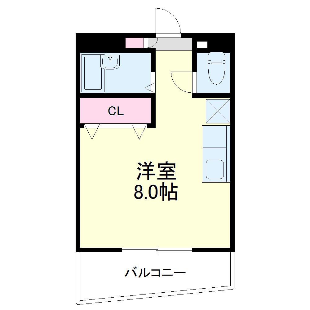 ESPOIR板屋(ワンルーム/3階)の間取り写真
