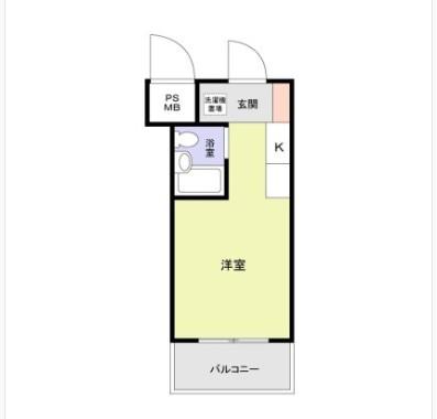 PLENDY鷺沼(ワンルーム/3階)の間取り写真