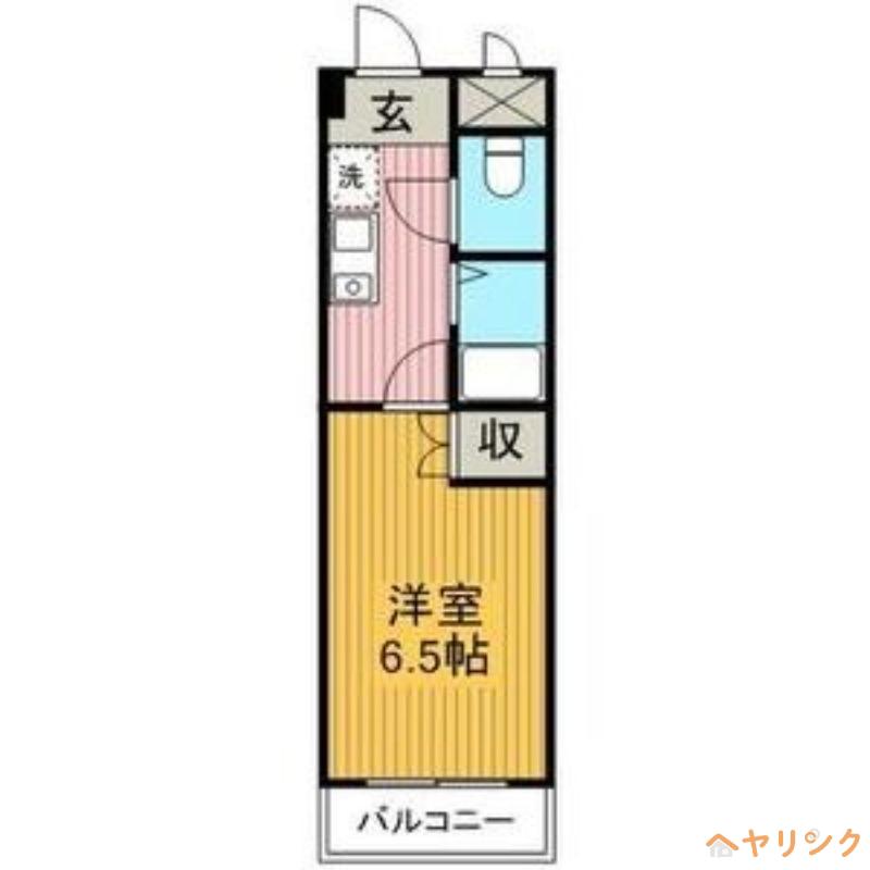 ユウワビル(1K/3階)の間取り写真