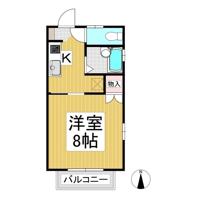 シティハイツイイジマ(1K/1階)の間取り写真