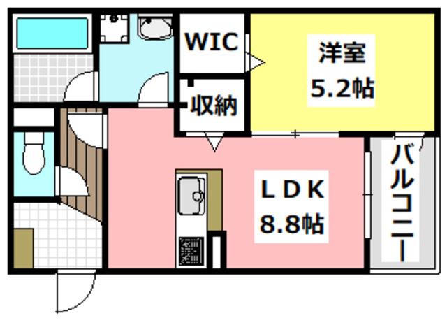 TWO BRIDGE ツーブリッジ(1LDK/3階)の間取り写真