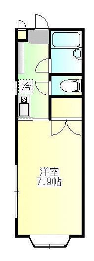 プチメゾン(1K/2階)の間取り写真