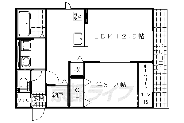 ETOILE (1SLDK/2階)の間取り写真