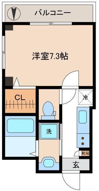 サニーステージ(1K/2階)の間取り写真
