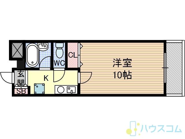 孝成ビル(1K/4階)の間取り写真