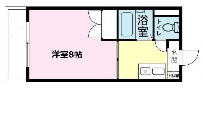 第15正田ビル(1K/3階)の間取り写真