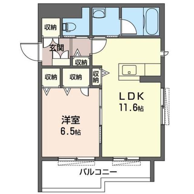 グランシャリオ(1LDK/3階)の間取り写真