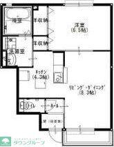 メゾン・ド・ホワイエA(1LDK/1階)の間取り写真