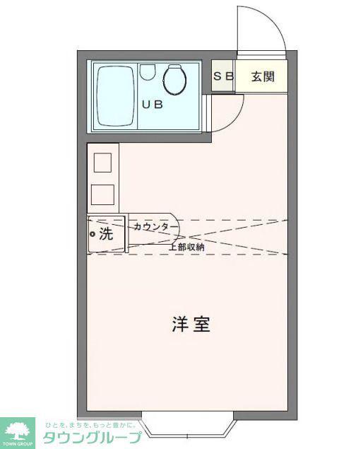 ベルピア・浦和第1(ワンルーム/2階)の間取り写真