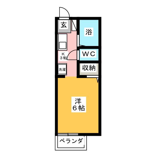 パナモナーク長嶋(ワンルーム/2階)の間取り写真
