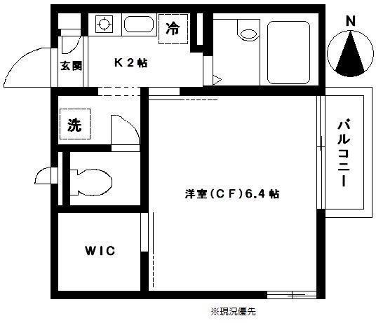 MAISONリモーリエ(1K/2階)の間取り写真