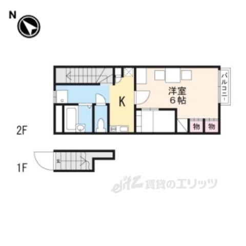 レオパレスSAKAE(1K/2階)の間取り写真