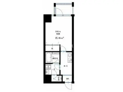 TOYOTOMI STAY PREMIUM 梅田西II(1K/2階)の間取り写真