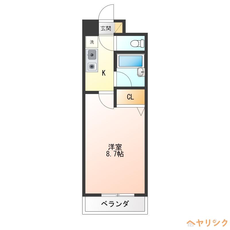 ソフィア緑ヶ丘(1K/3階)の間取り写真