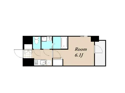 エスリードレジデンス大阪グランノースI(1K/6階)の間取り写真