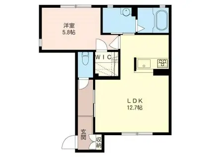 ローエングリン(1LDK/1階)の間取り写真