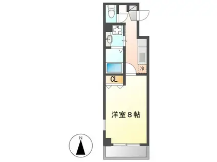 ピュアライフ(1K/1階)の間取り写真