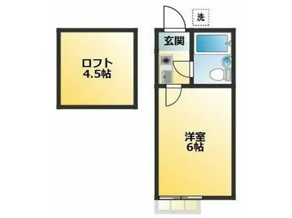 パークヴィレッジ板橋(1K/1階)の間取り写真