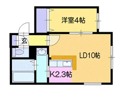 ザ・リッツカールトン(1LDK/3階)の間取り写真